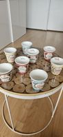 Espressobecher Set, 8 Stück, bunt, guter Zustand