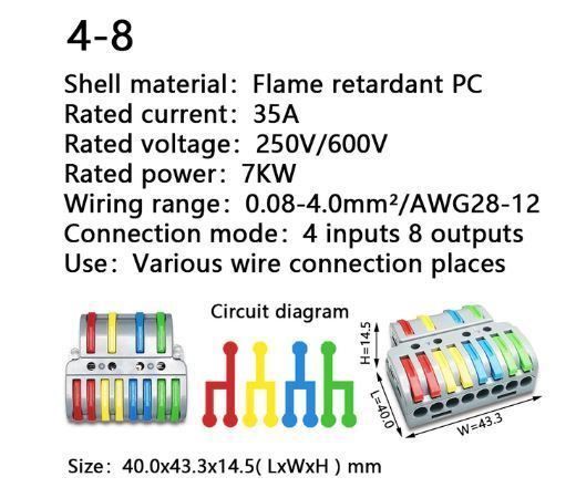 Componenti elettronici: Connecteur à sortie multiples 7 types Multiple Output Connec – Nuovo e nell'imballaggio originale da Delémont venduto da abonprix 4