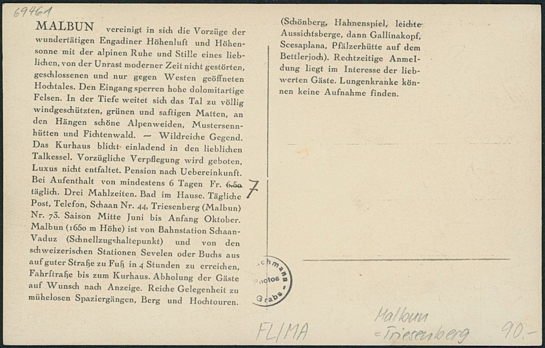 Cartoline postali: FL Malbun - Triesenberg – Nuovo (secondo la descrizione) da Schindellegi venduto da dolpitz 1