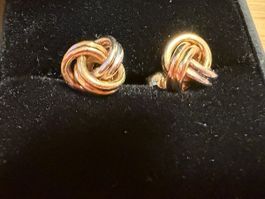 18 caratGolden Knot Earrings - Elegant & Stylish for Summer!