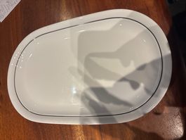 Kähler Servierplatte weiss, oval, neuwertig