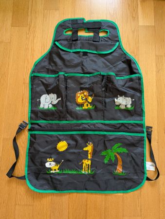 Autositz Organizer mit Tieren 🐘🦁🐯Safari-Look für Kids