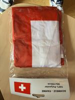 Schweiz Fahne Polyester rot weiss 90x150cm neuwertig