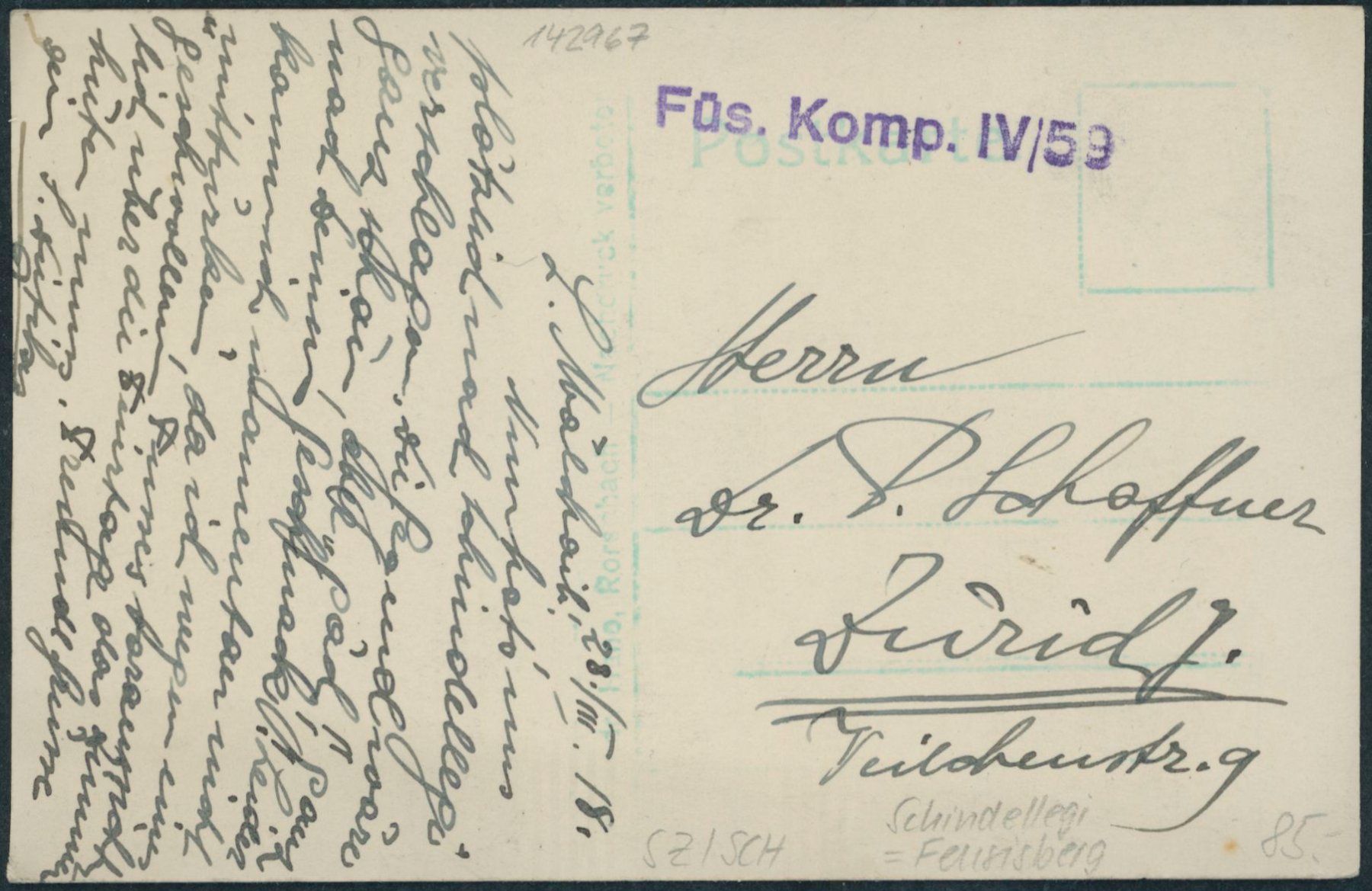 Cartes postales: SZ Schindellegi – D'occasion à Schindellegi par Jonathan77 1