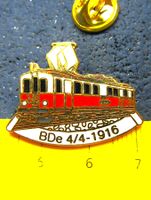 BAHN SCHWEIZ PIN BDe 4/4 1916 ENAMEL GOLDIG LIMITIERT