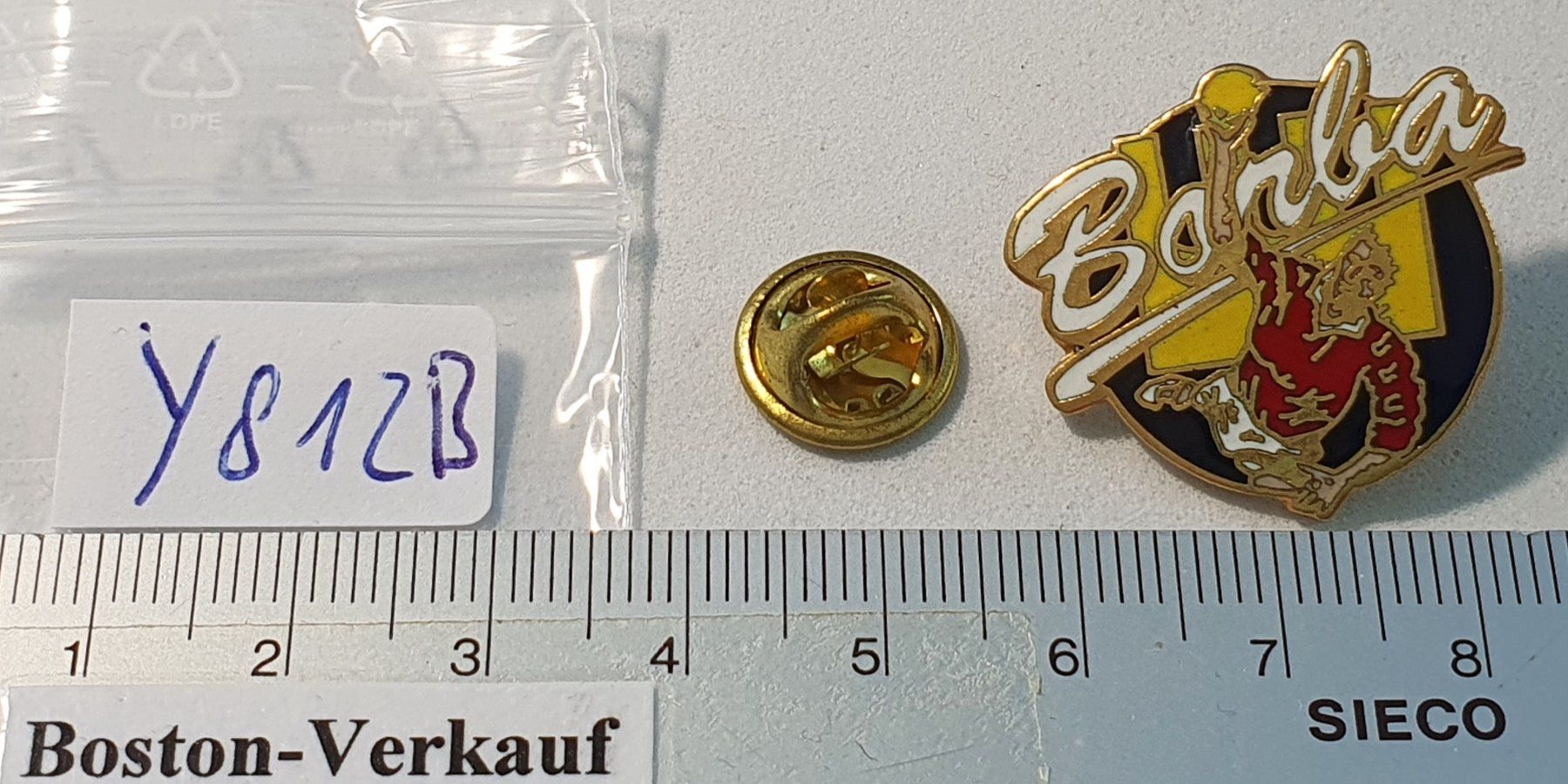 Placchette & Badge: Y812B - Pin Handball Barba? – Usato da Reinach BL venduto da Boston-Verkauf 1