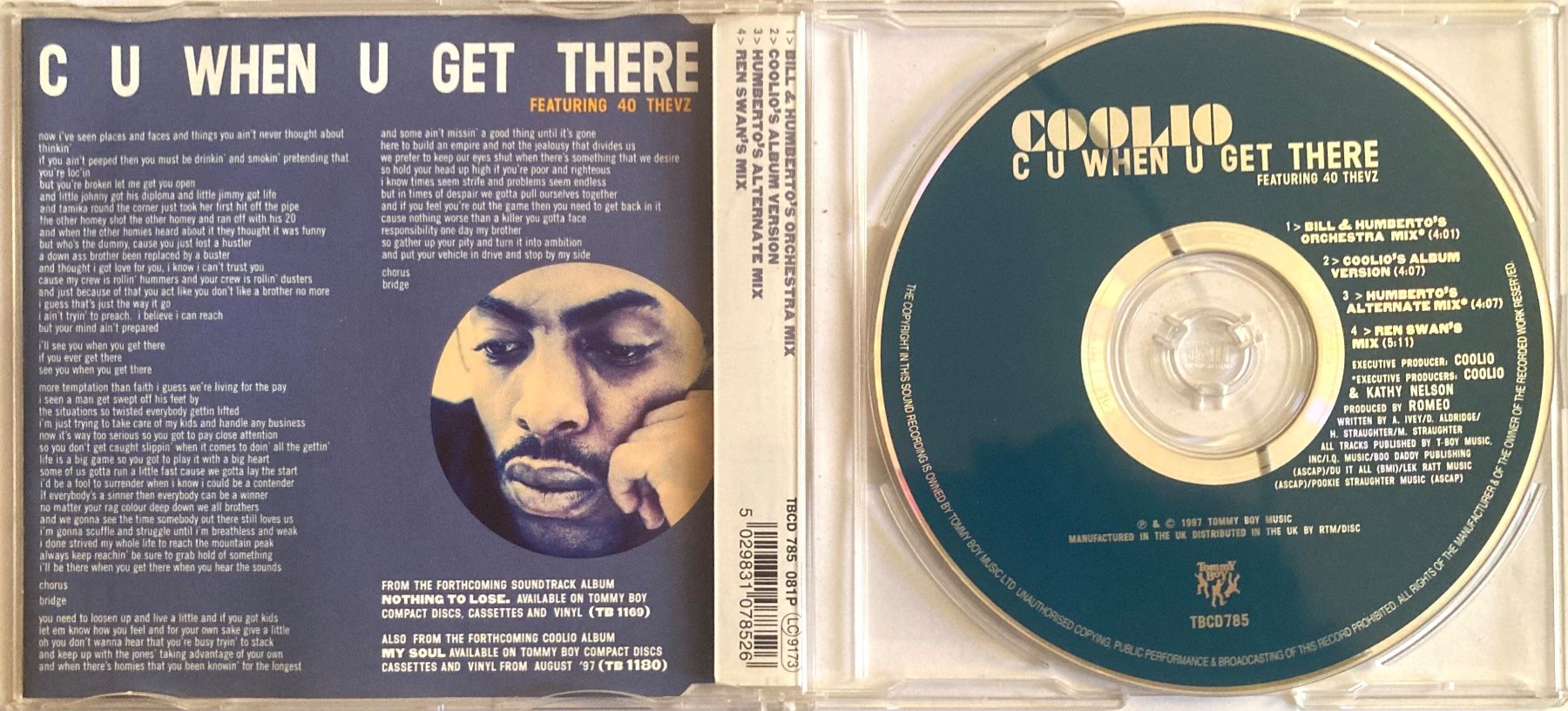 CDs: COOLIO FEATURING 40 THEVZ - C U WHEN U GET THERE – Gebraucht aus Poliez-Pittet von Newtown-Records 1