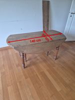 Rustikaler Holztisch aus Massivholz – ausziehbar / klappbar 