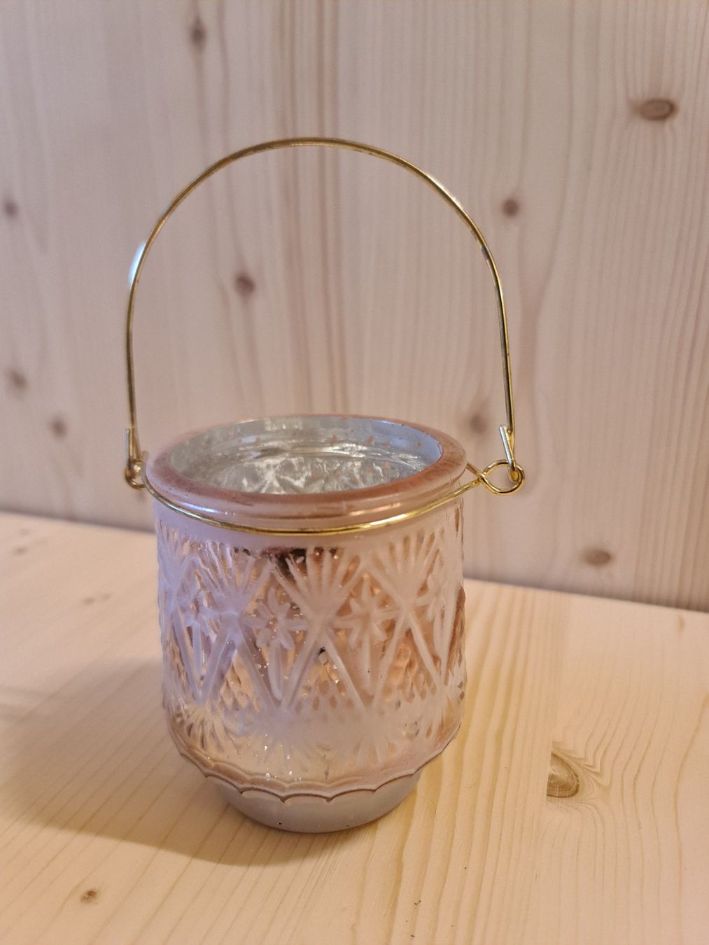 Portacandele: Zwei Deko Windlichter in hellrosa, NEU – Usato da Uster venduto da Cruleye 3