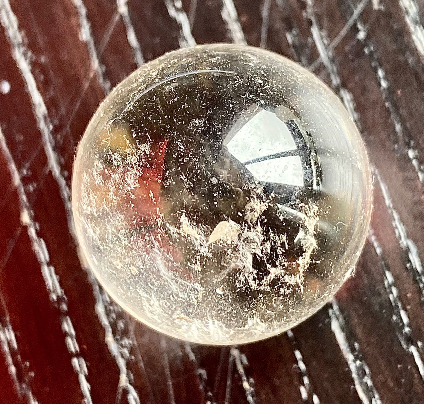 Pietre preziose: Natürliche Quarzsphäre, perfekt transparent. – Nuovo e nell'imballaggio originale da Zuerich venduto da SonderArt-Wertgut 1