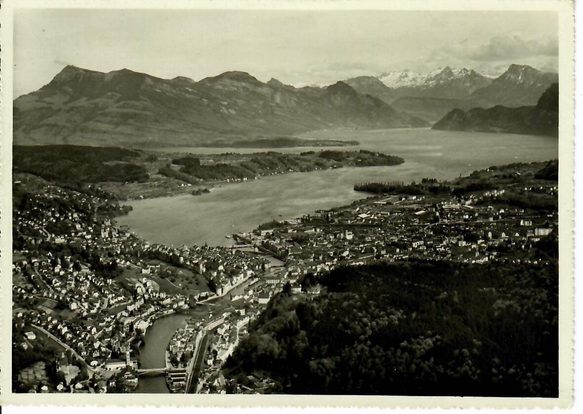 Cartoline postali: Fliegeraufnahme Luzern – Usato da Hochdorf venduto da Ziegel-16