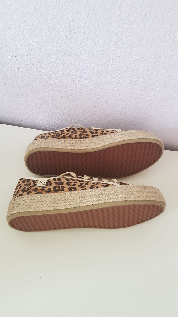 Scarpe da donna: Baskets espadrilles en toile motif léopard pointure 40 – Nuovo (secondo la descrizione) da Versoix venduto da aline_b 3