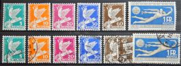 Schweiz Kat. 185-190 */gest. 1932 Kat. 125 Euro
