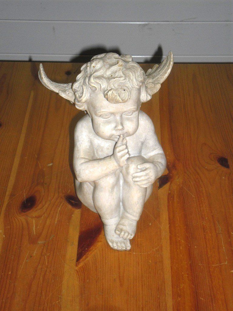 Statuette: Engel - Figur - Sitzend , 21cm – Usato da Büren SO venduto da omsa