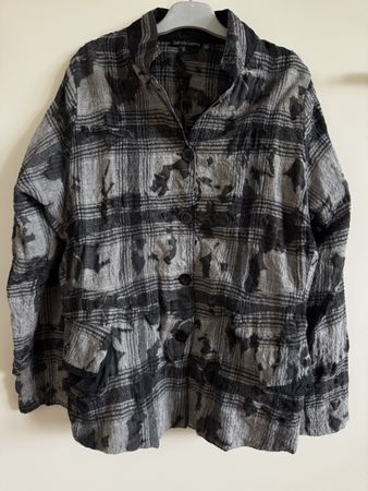Zeiltos by Luana, Veste en laine, taille XXL, noir gris