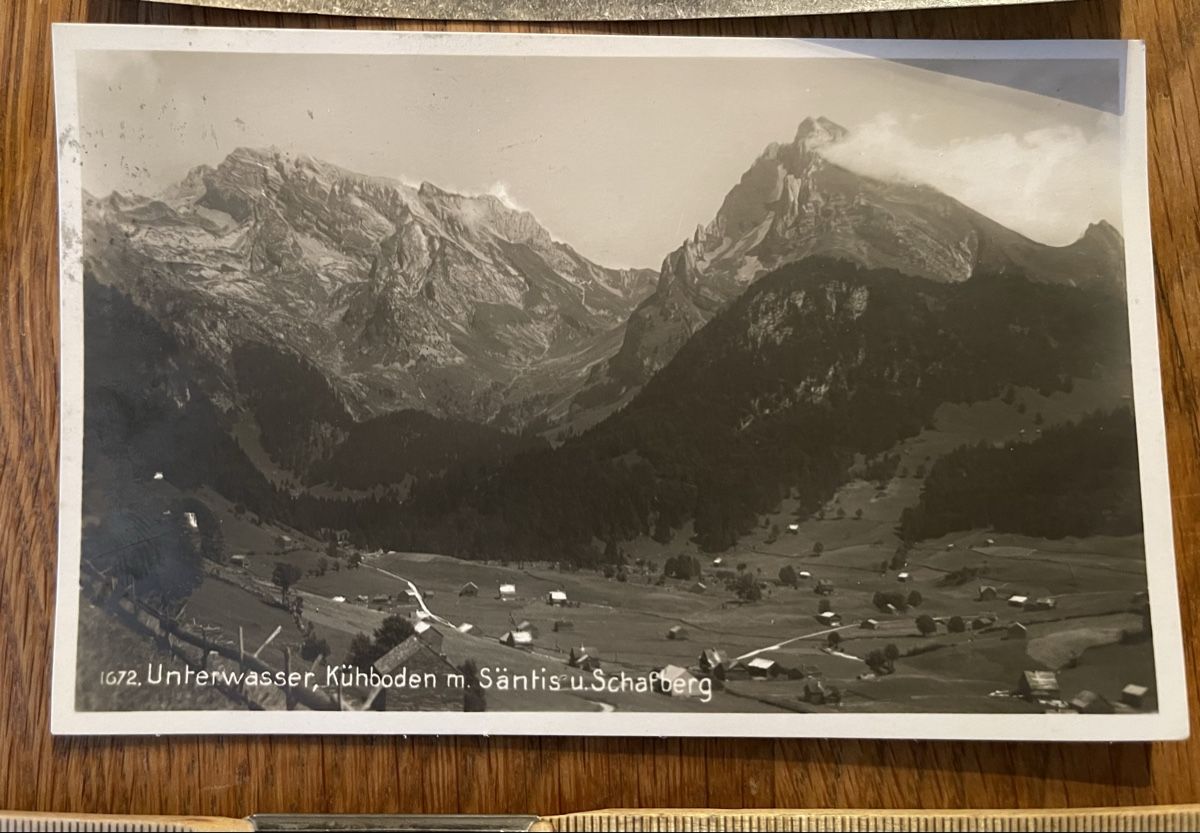 Ansichtskarten: Antike Ansichtskarte Unterwasser Säntis – Gebraucht aus Waldstatt von Cremschnitte 4