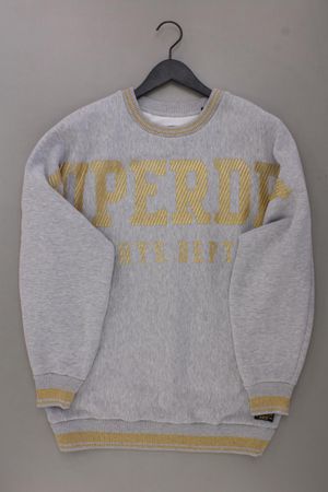 Superdry Langarmpullover Gr. 40 grau