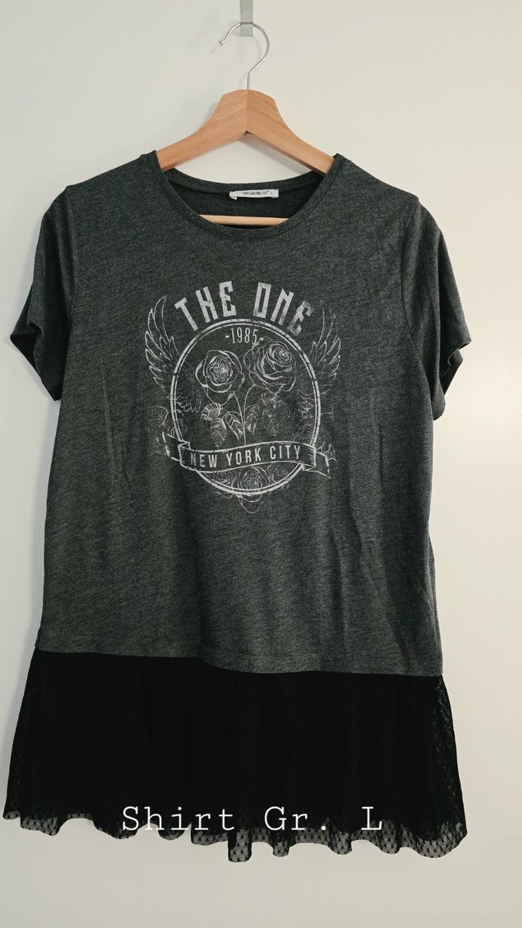T-shirt: Shirt mit Schößchen, Gr. L – Usato da Sumiswald venduto da van_tfv5