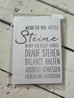 Stempel "Wenn dir mal wieder Steine ..." / P