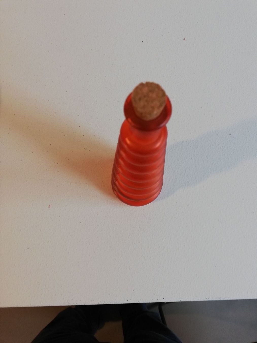 Flaconi: DEKO Flasche mit Zapfen Gerillt Orange – Usato da Zuerich venduto da lichti 3