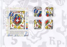85-89 FDC mit Vollstempeln St. Gallen 10.5.00