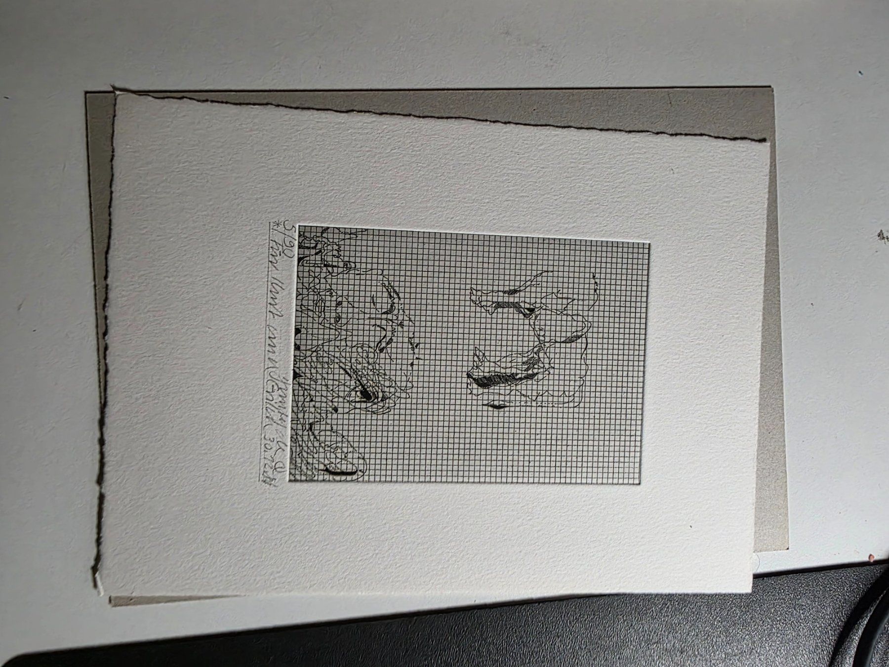 Gemälde: Daniel De Quervain - Kalt Nadel Radierung 1984 – Gebraucht aus Walterswil BE von Lonitti 8