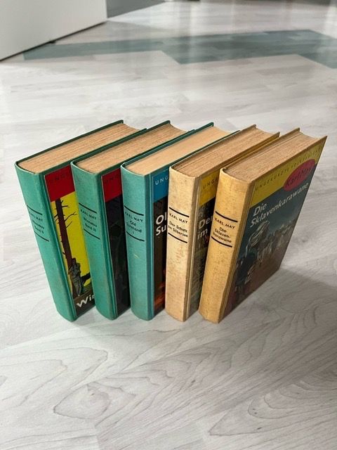 Livres: 5 antike Karl May Bücher, Herder Buchgemeinde – D'occasion à Löhningen par Sojoso 1