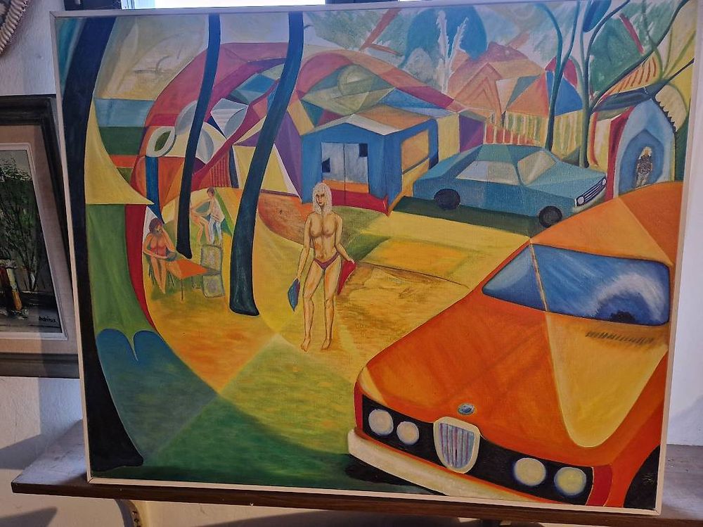 Dipinti: Grosses Gemälde v. Horst Egger  104cm x 80cm.  Auf Leinwand. – Usato da Wetzikon ZH venduto da Oldieslover