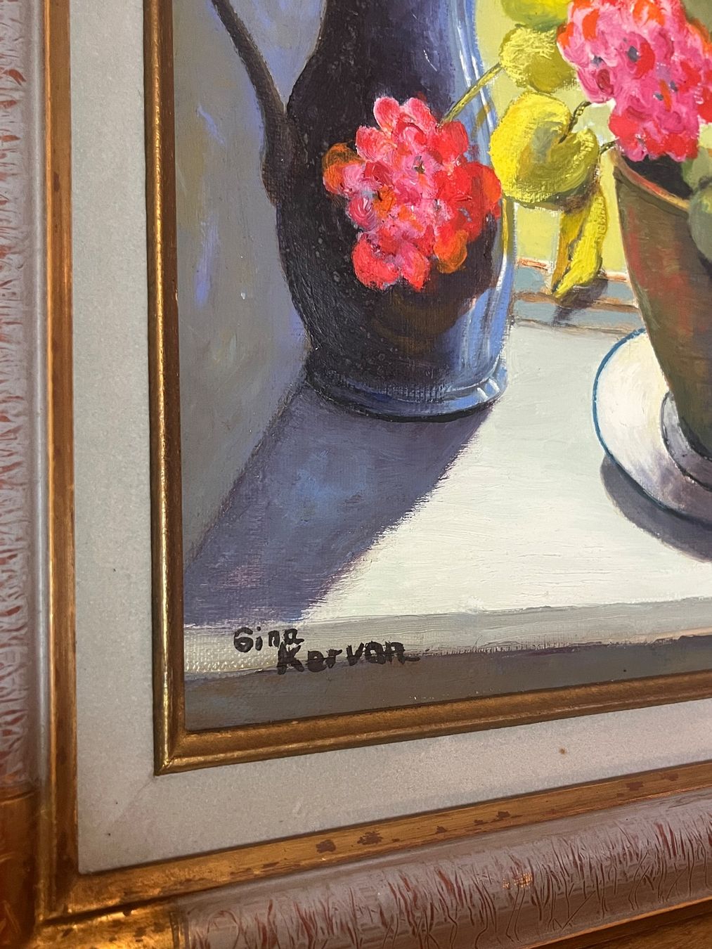 Dipinti: Tableau de fleurs à la fenêtre GINA Karvan – Usato da GENEVE venduto da hehakasapa 7