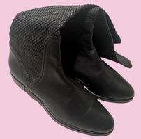 Schwarze Lederstiefel, Gr. 38.5, Top Zustand😍