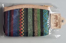 Kleingeldbeutel - Thailand - Handarbeit - Bunt  Neu 12x8,5cm