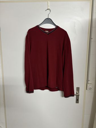 Herren Pullover bordeauxrot Grösse L Neu