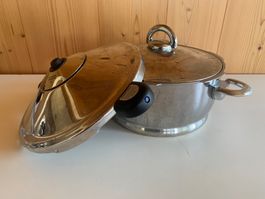 Kuhn Rikon Durotherm Dampfkochtopf Pfanne Geschirr ca. 40 cm