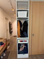 IKEA PAX Garderobenschrank, weiss, 50×35×236 cm