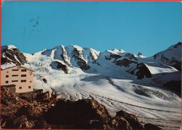 PONTRESINA BERNINA Diavolezzahütte mit Piz Palü + Bellavista