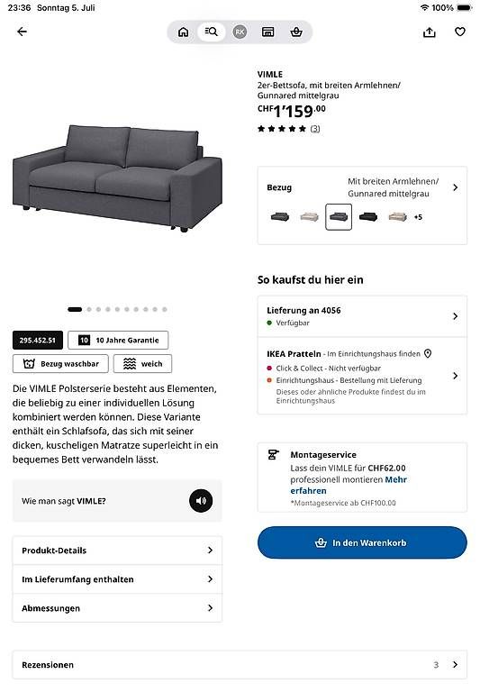 Divani: Bettsofa – Usato da Basel venduto da kir_76tz
