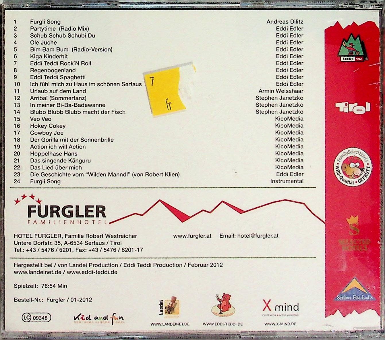 CDs: Furglis  Kinderlieder C – Gebraucht aus Reitnau von Zaomir 1