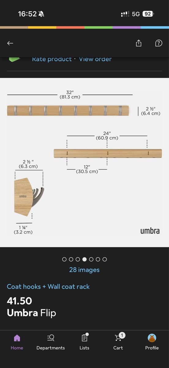 Ferramenta: Umbra wall coat hooks – Nuovo (secondo la descrizione) da Baar venduto da jan_7w8m 7