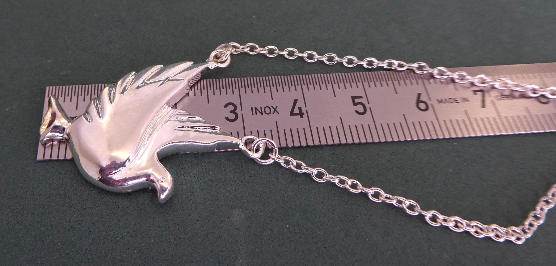Catenine: Kette mit Friedenstaube 925 Silber. – Usato da Muri AG venduto da silvermouse007 2