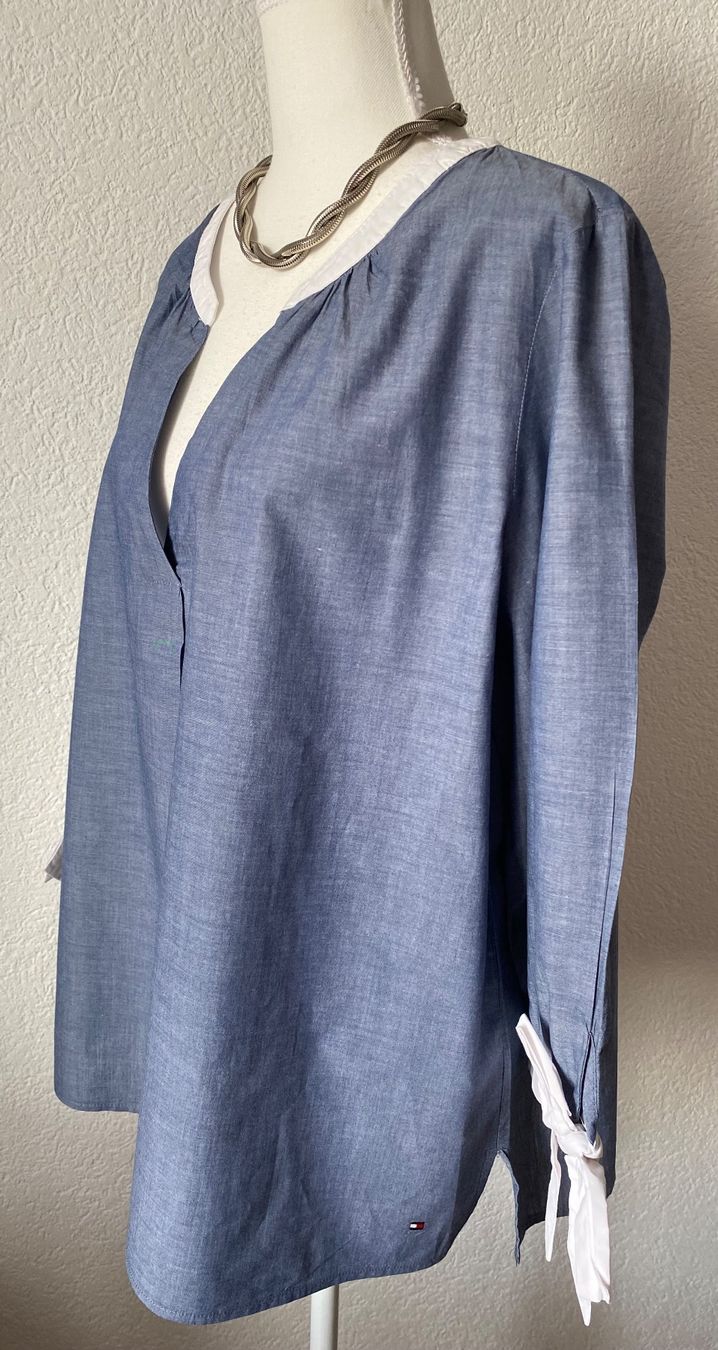 Tommy Hilfiger Camicette: Tommy Hilfiger Bluse aus Baumwolle Grösse XL – Usato da Oberwil BL venduto da Leni-Mischi 2