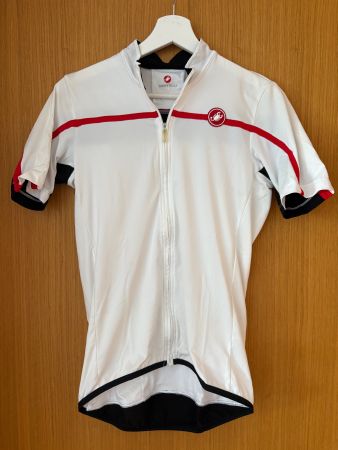 Castelli Rennrad Velo-Trikot Jersey Herren L – Weiss/Rot –