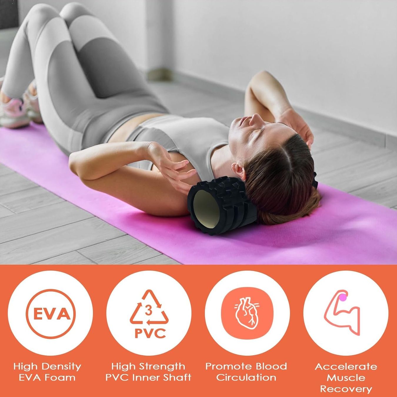 Dispositivi per massaggi: Faszienrolle Foam-Roller 33cm – Nuovo e nell'imballaggio originale da Geneve venduto da Titi2008 5