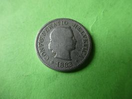 Schweiz 1883, 5 Rappen