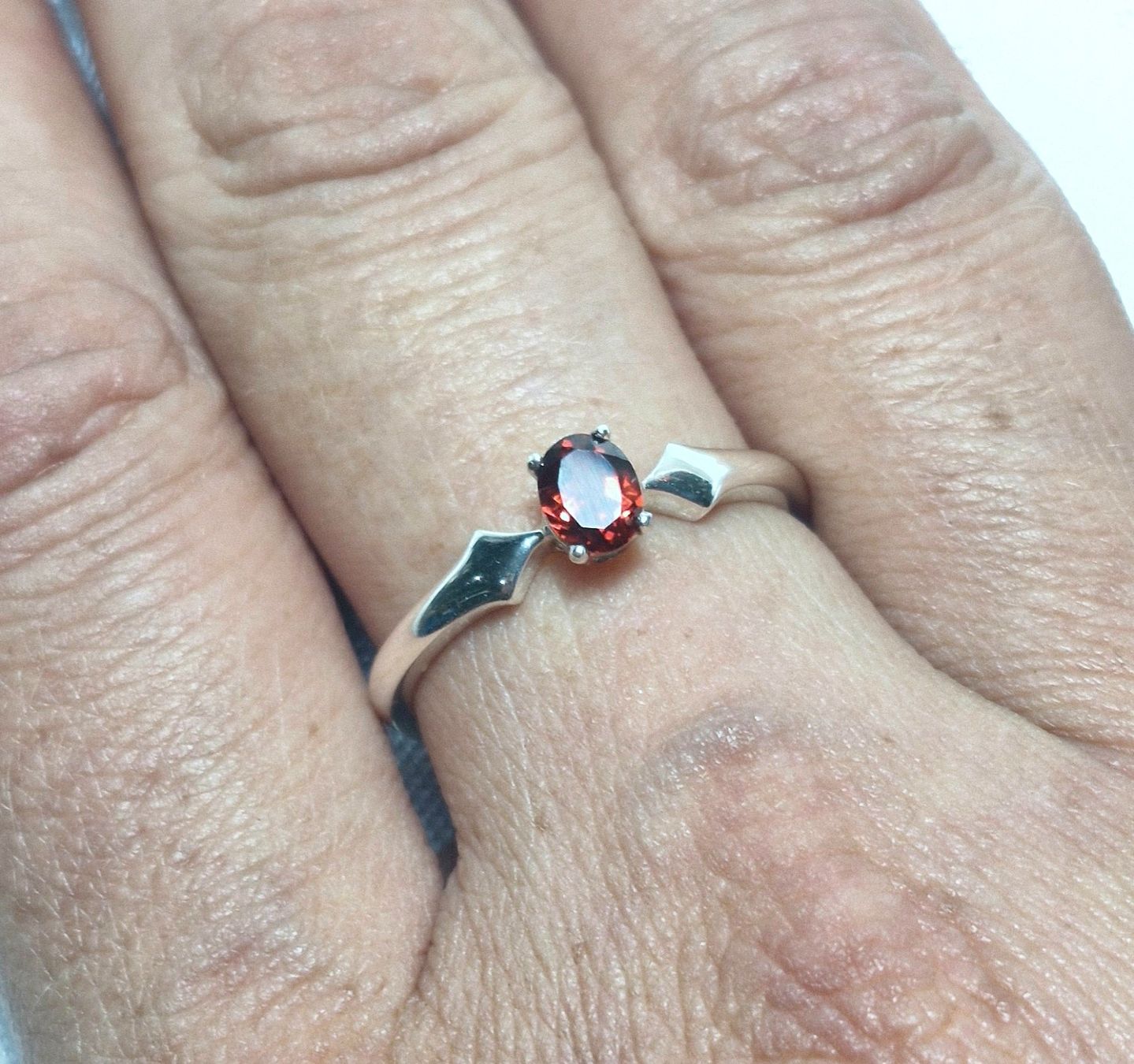 Anelli: Granat Ring inkl. grössen anpassung – Nuovo e nell'imballaggio originale da Zürich venduto da GOS08 5
