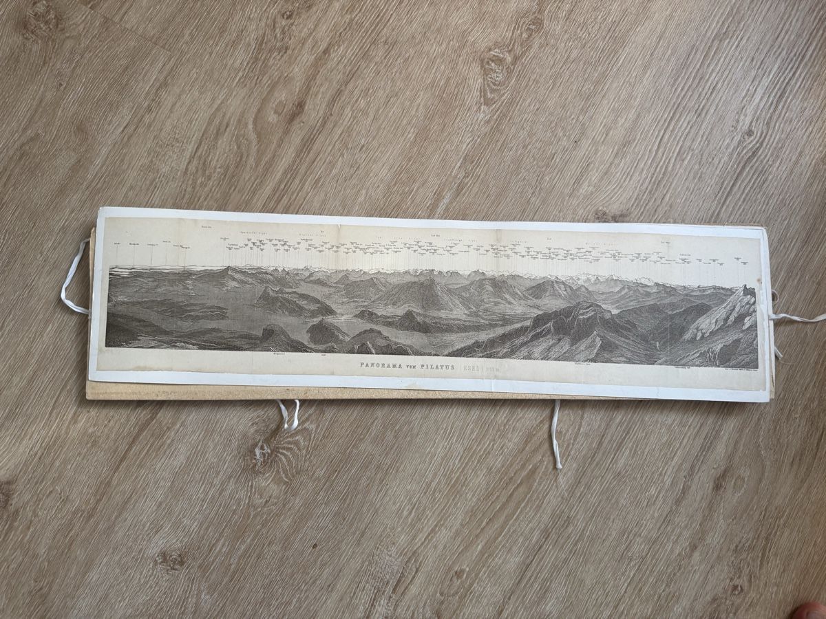 Cartes postales: Antike Panorama Karte Pilatus – D'occasion à stans par zie_m2nf