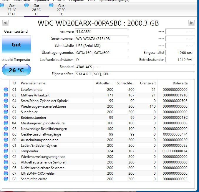 Western Digital Dischi rigidi: Externe Festplatte WD 2TB 2000GB No4 – Usato da Brunnen venduto da 23068 1