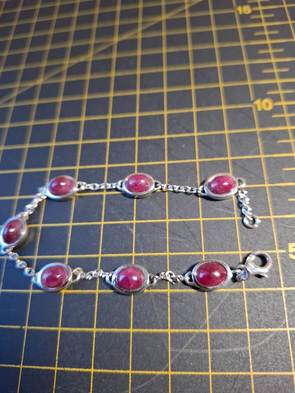 Bracciali & Braccialetti: Armkette Silber 925 mit Korunde – Usato da Zwieselberg venduto da Halifaxmendusli 6
