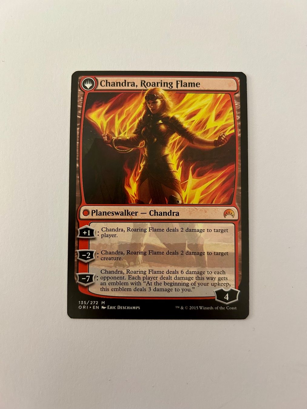 Magic The Gathering Sammelbilder & Trading cards: MTG- Chandra, Roaring Flame - Magic Origins - EN – Gebraucht aus Wangen an der Aare von SG94