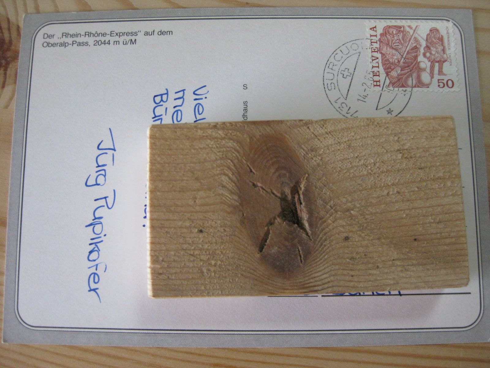 Cartoline postali: AK Oberalp Passhöhe mit Zug – Usato da Malters venduto da Marosko 1