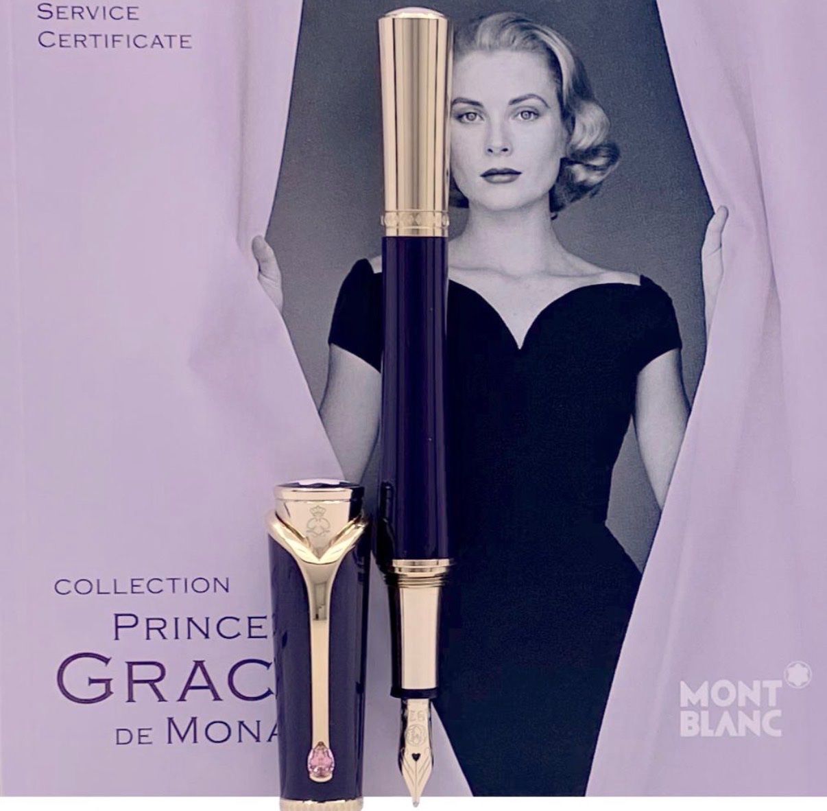 Montblanc Penna & Evidenziatori: Montblanc Rollerball Elegant mit Rosa Stein – Usato da Zürich venduto da Fisch2023 8